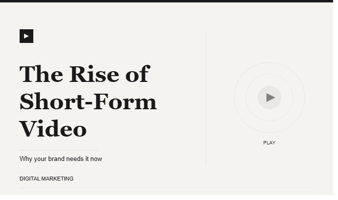 a cover image of a blog of The Rise of Short Form Video: Why Your Brand Needs It Now