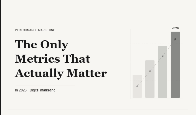 cover image of a blog The Only Performance Marketing Metrics
